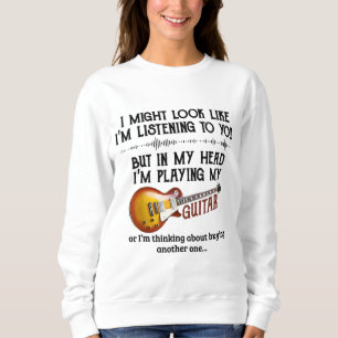 Sudadera Te estoy escuchando, pero en mi cabeza estoy tocan