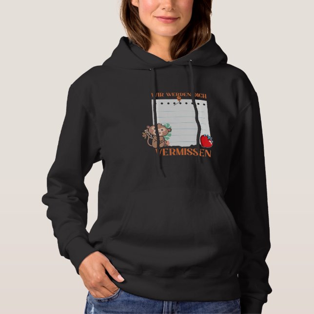 Sudadera Te Extrañaremos Amigos Despedida con Si (Anverso)