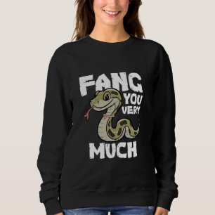 Sudadera Te Fang Mucho Castigo Lindo Serpiente de Dibujos A