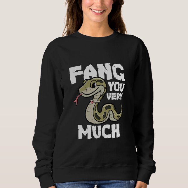 Sudadera Te Fang Mucho Castigo Lindo Serpiente de Dibujos A (Anverso)