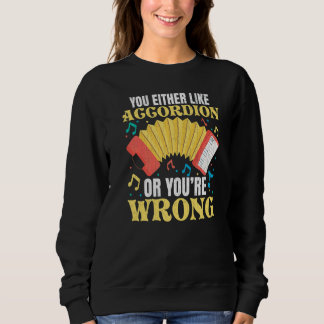 Sudadera Te Gusta La Música De Acordeón Tocador De Acordeón