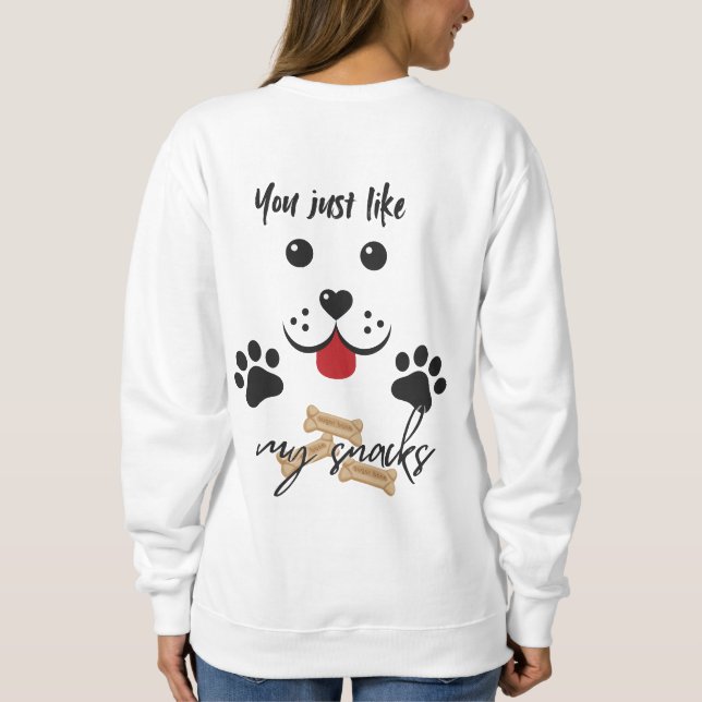 Sudadera Te gustan mis bocadillos (Reverso)