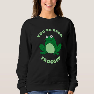 Sudadera Te han dado rana Meme de rana linda