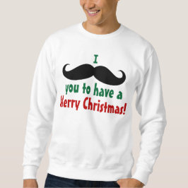 Sudadera Te Mustache Feliz Navidad