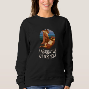 Sudadera Te Otter Absolutamente El Agua Del Mar Del Humor 1
