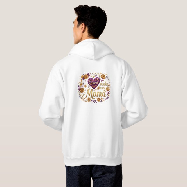 Sudadera Te quiero, mamá (Reverso completo)