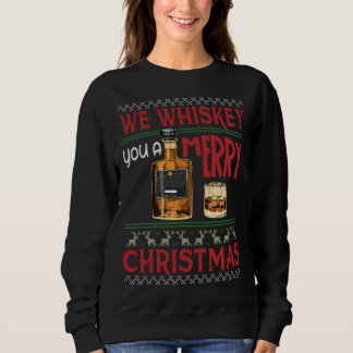 Sudadera Te Susurramos Un Drinki De Vino Funny Feliz Navida