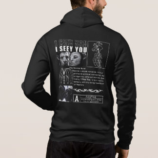 Sudadera "Te Veo" Conexión del Alma Arte - Minimalista Negr