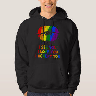 Sudadera Te Veo, Te Amo, Te Acepto Los Litros Lgbt