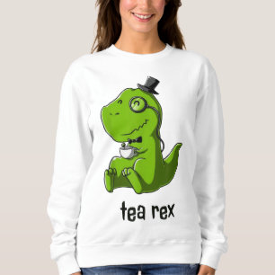 Sudadera Tea Rex T-Rex Dinosaur Dino Café Hot Drink Guay