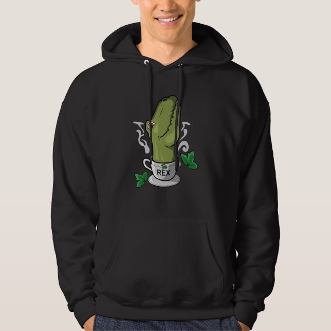 Sudadera Tea Rex Tea Time Tea Drinker Dinosaur (Anverso)
