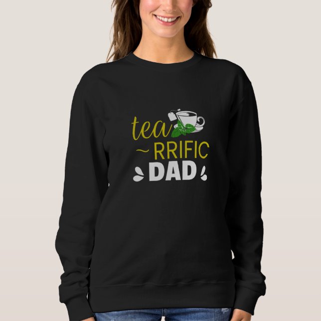 Sudadera Tea rrific Dad With A Cup of Mug Simple (Anverso)
