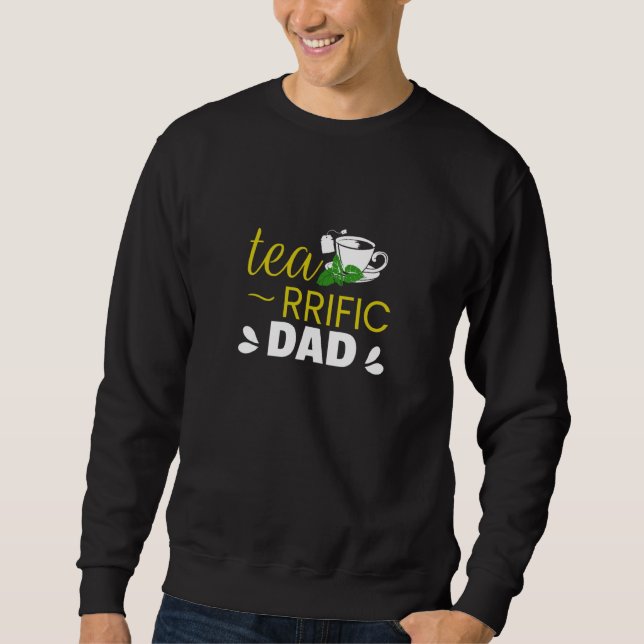 Sudadera Tea rrific Dad With A Cup of Mug Simple (Anverso)