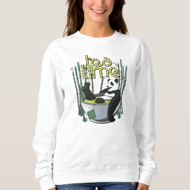 Sudadera Tea Time Panda (Anverso)