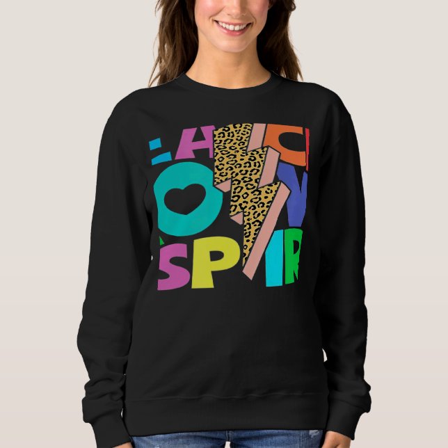 Sudadera Teach Love Inspire SPED Leopard Print Groovy Teach (Anverso)