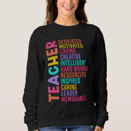 Sudadera Teacher Back to School