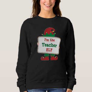 Sudadera Teacher Elf   Elf Navidades personalizados