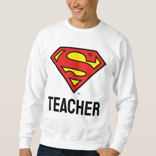 Sudadera Teacher Superman S-Shield | Logotipo de Superman (Anverso)