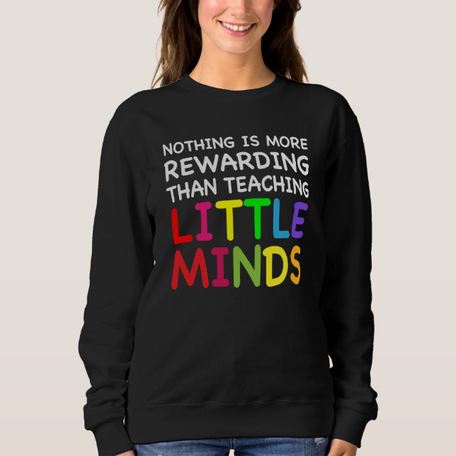 Sudadera Teaching Little Minds Cute Teacher Preschool Kinde (Anverso)