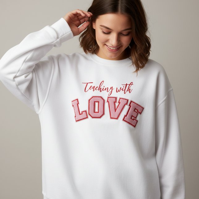 Sudadera Teaching with Love Sweatshirt (Subido por el creador)
