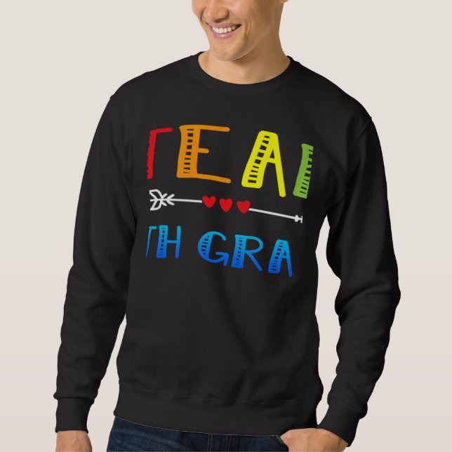 Sudadera team 7th grade heart back to school teacher cute a (Anverso)