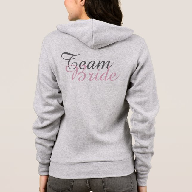 Sudadera TEAM BRIDE Champagne Boda Bridesmaid Hoodie (Reverso)