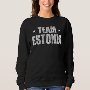 Sudadera Team Estonia Apoyo Patriótico al País Retro