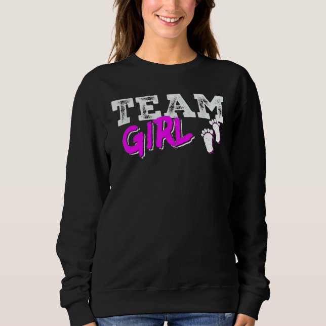 Sudadera Team Girl Gender Reveal Party Team Pink Baby Annou (Anverso)
