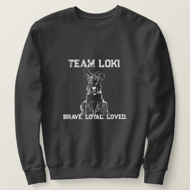 Sudadera Team Loki Dark Gray (Anverso del diseño)
