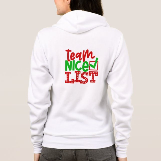 Sudadera Team Nice List - Diseños de Navidad-56587 (Reverso)