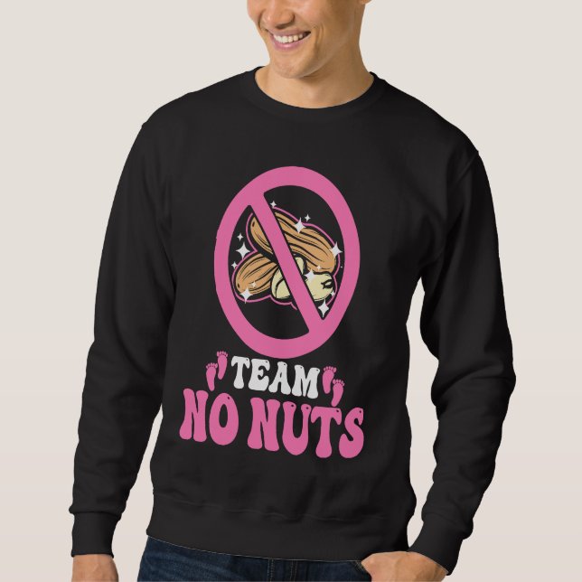 Sudadera Team No Nuts Team Pink Gender Reveal Team Girl (Anverso)