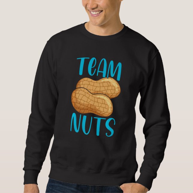 Sudadera Team Nuts Gender Reveal Party Baby Announcement Te (Anverso)