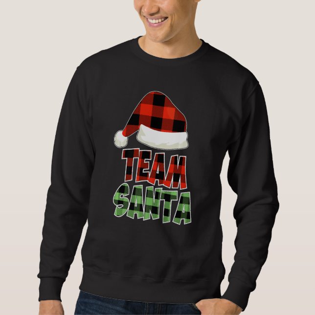 Sudadera Team Santa Christmas Squad Family Pajamas Christma (Anverso)