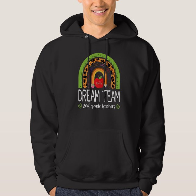 Sudadera Teatro Boho Rainbow Leopard de segundo grado de Dr (Anverso)