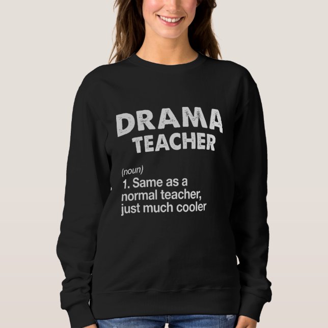 Sudadera Teatro de actores de definición de docente de teat (Anverso)