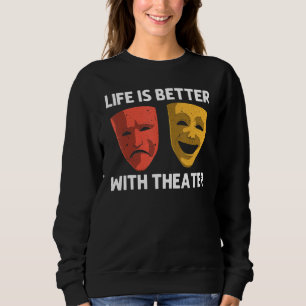 Sudadera Teatro genial para hombres y mujeres teatro musica