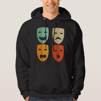Sudadera Teatro máscaras de teatro actor A de teatro musica