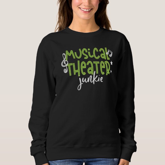 Sudadera Teatro musical Junkie Artes Escénicas (Anverso)