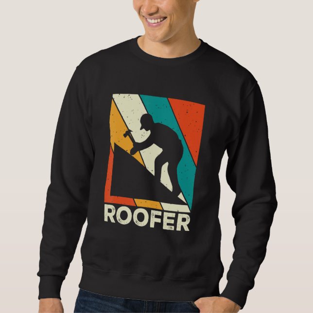 Sudadera Techador de Techos Contratista de Techos Trabajado (Anverso)