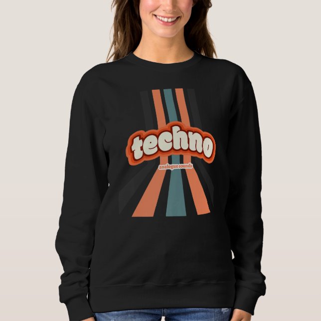 Sudadera Techno 303 y 808 Techno Analog para el Festival (Anverso)