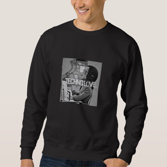Sudadera Techno Hoodie Techno T-Shirt Techno Cushion Rave (Anverso)