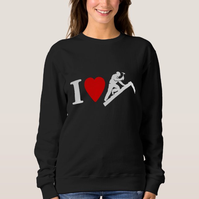 Sudadera Techos Amor Techos Mantas Corazón Amo Techar (Anverso)