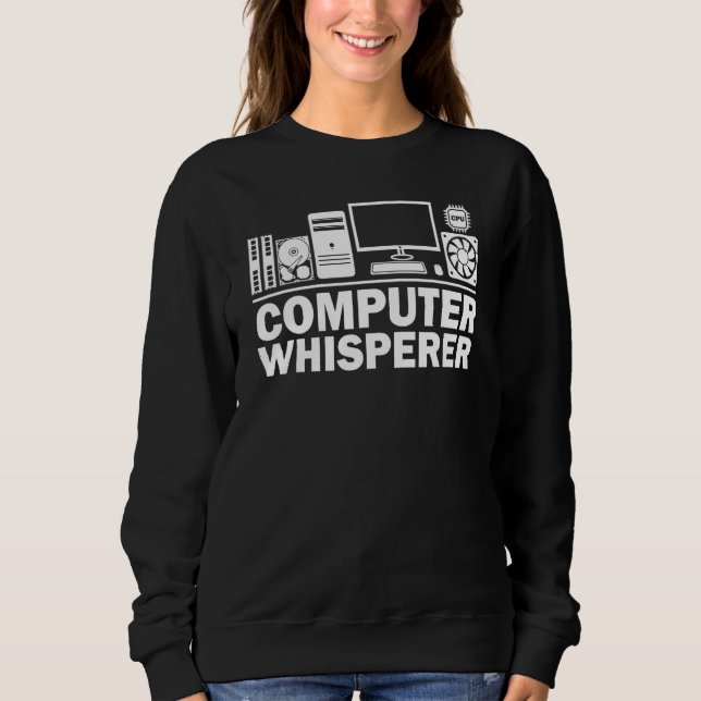 Sudadera Tecla de la computadora de los hombres de la tecno (Anverso)