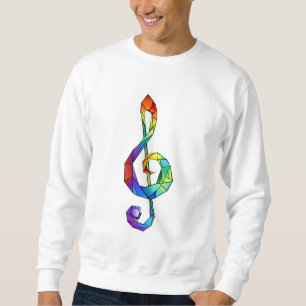 Sudadera Tecla musical arcoiris tremendo clef
