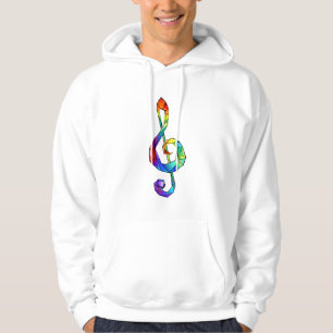 Sudadera Tecla musical arcoiris tremendo clef
