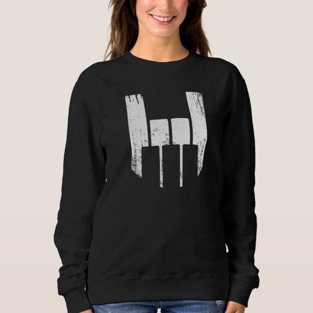 Sudadera Teclado de señal de mano de Guay Piano Rocks (Anverso)