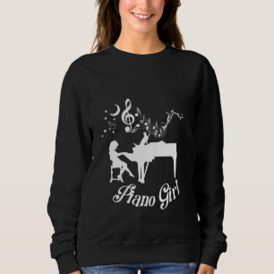 Sudadera Teclado musical clásico pianista Chica