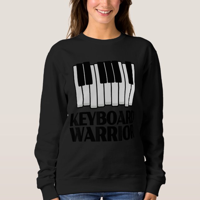 Sudadera Teclado Warrior Music Dj Synthesizer (Anverso)
