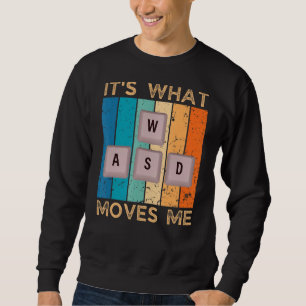Sudadera Teclas para teclado Wasd Pc Gamer Shirt Video Gami