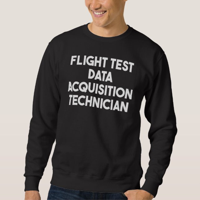 Sudadera Técnico de Adquisición de Datos de Prueba de Vuelo (Anverso)